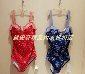 现货黛安芬专柜正品泳衣l160119 印花三角连体肩带可调节 ￥245 最近