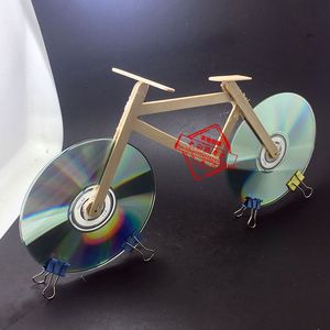 科普动手能力小学生手工作业科技制作发明幼儿园玩教具自制自行车