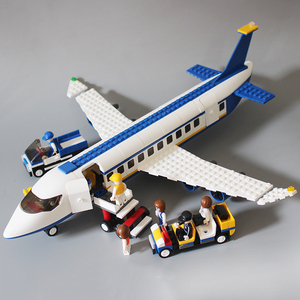 拼装小鲁班儿童益智系列兼容乐高城市军事积木客机货运飞机玩具