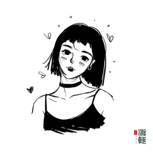 游轶‖ ins风文艺小q 真人照片转手绘qq微信手绘手绘q版头像