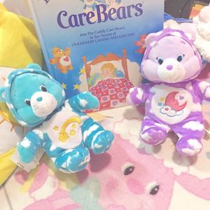 carebears彩虹熊正版爱心熊 稀有款 蓝天白云晚安宝宝熊