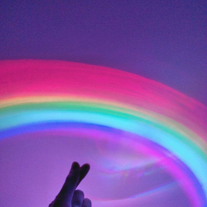 彩虹制造机浪漫少女心彩虹投影夜灯头像自拍灯ins网红拍照道具灯