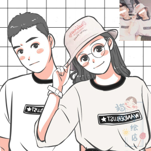 q版头像真人照片转手绘动漫画形象卡通微信头像logo设计定制猫店