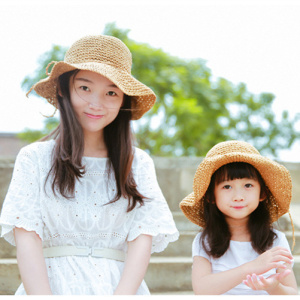 帽子草帽夏编织欧美小清新女童甜美可爱宝宝1一3岁防晒婴儿森女
