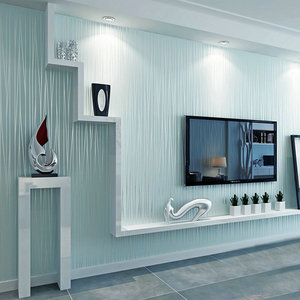 3d立体条纹卧室自粘壁纸环保纯色简约现代电视背景墙纸素色客厅厚