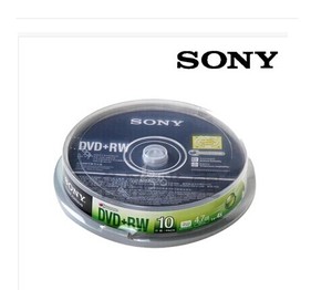 sony索尼空白光碟 dvd rw 4.7g可擦写刻录光盘 10片装