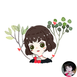 q版头像卡通人物形象logo设计真人照片转手绘漫画定制作情侣微信