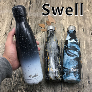 美国swell保温杯正品男女学生创意便携ins保冷木纹水杯礼品500ml