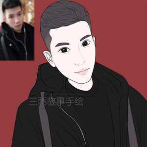 写实卡通定制全家福亲子情侣微信头像设计男女真人照片转手绘漫画