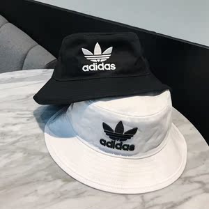 易烊千玺 海外版 adidas三叶草 刺绣logo遮阳渔夫帽 男女款