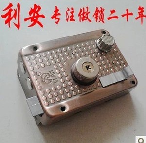 【特价】利安 外装门锁 老式防盗保险门锁 铁木大门锁储藏室门锁
