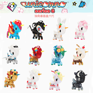 tokidoki独角兽,tokidoki独角兽拼图 tokidoki独角兽6代系列 盲盒办公室桌面摆件迷你玩偶手办公仔送礼