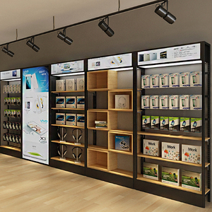 手机配件柜华为铁艺多层货架展示架自由组合可拆卸化妆精品靠墙柜