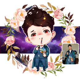 q版头像真人物手绘卡通形象写实漫画设计照片转手绘动漫生日定制