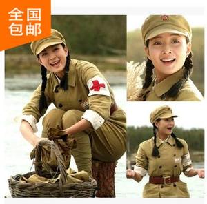 人民志愿军解放服装男女款八路军老式红军演出服八一军装表演服饰