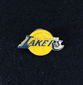 篮球徽章胸针nba队标胸章nba纪念收藏限量徽章洛杉矶湖人