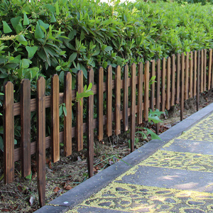 木栅栏 木围栏户外园艺花园木栅栏插地围栏木制菜园篱笆公园护栏