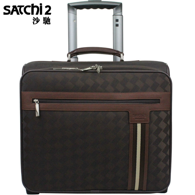 SATCHI沙驰拉杆箱 专柜新款  14"登机箱 行李箱包JM517054-5F