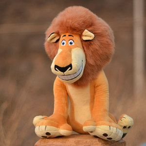 出口专柜动画片马达加斯加狮子 雄狮非洲狮 毛绒玩具动物公仔玩偶