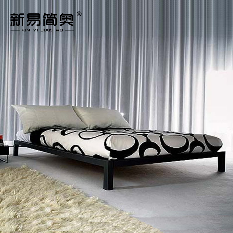 简约双人床单人床儿童床1.2铁艺床成人床铁床架1.5米1.8米榻榻米