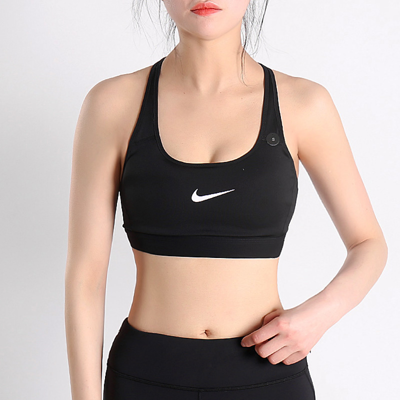 Nike耐克女上衣2019春季新款紧身减震运动内衣健身文胸888602-010