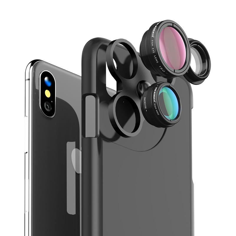 iphonex手机壳镜头广角微距苹果7/8plus鱼眼偏振6s增距外置摄像头