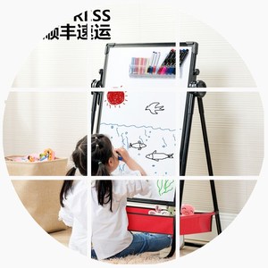 小号彩色写字磁性画板幼儿手绘白色益智3岁2儿童画黑白美术小孩子