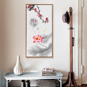 现代简约玄关装饰画竖版 span class=h>走廊/span>墙画创意 span