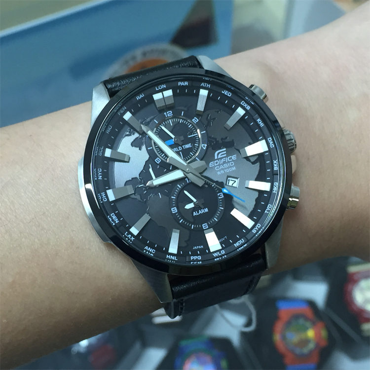 卡西欧edifice5147,edifice卡西欧 【上海实体店】casio卡西欧手表edifice efr-303l-1a真皮石英男表