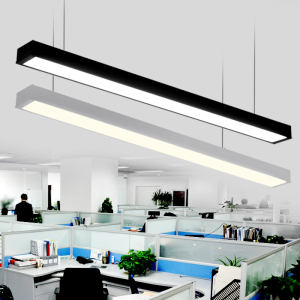 LED长条灯办公室吊灯长方形吊线灯现代简约商业照明方通日光灯具办公室吊灯