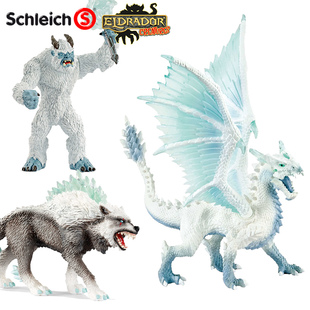 正版德国schleich思乐新款魔幻恐龙仿真模型玩具冰怪雪狼冰龙