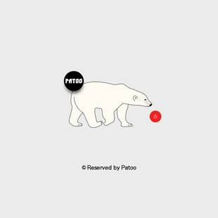 【patoo怕痛】原创纹身贴 熊吉君 polar bear 北极熊 可爱 动物