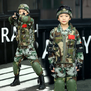 儿童军装演出服套装图片