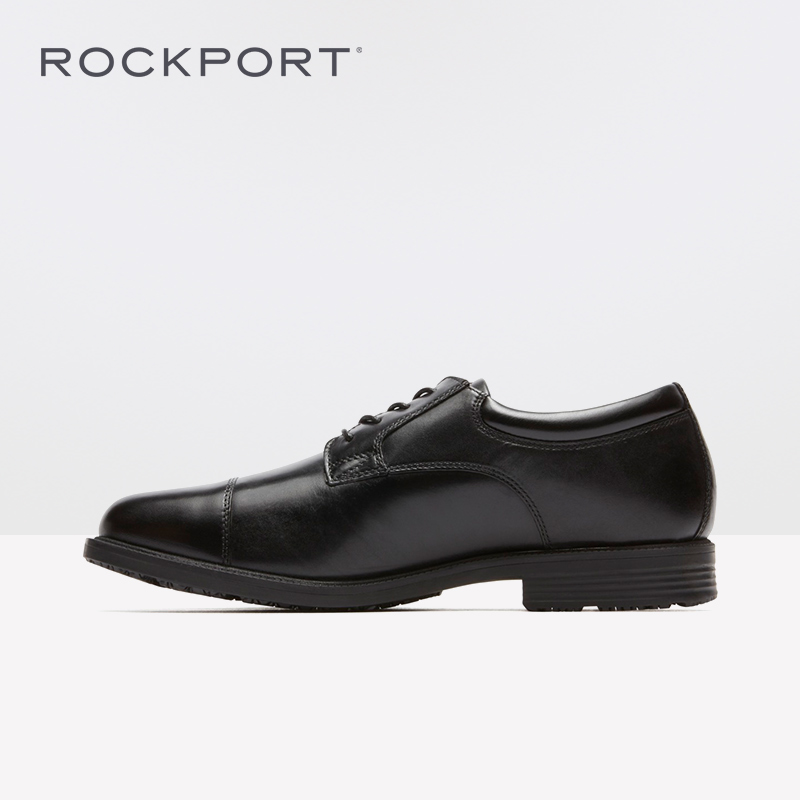 Rockport/乐步商务正装皮鞋男休闲三接头英伦青年德比鞋潮V73839