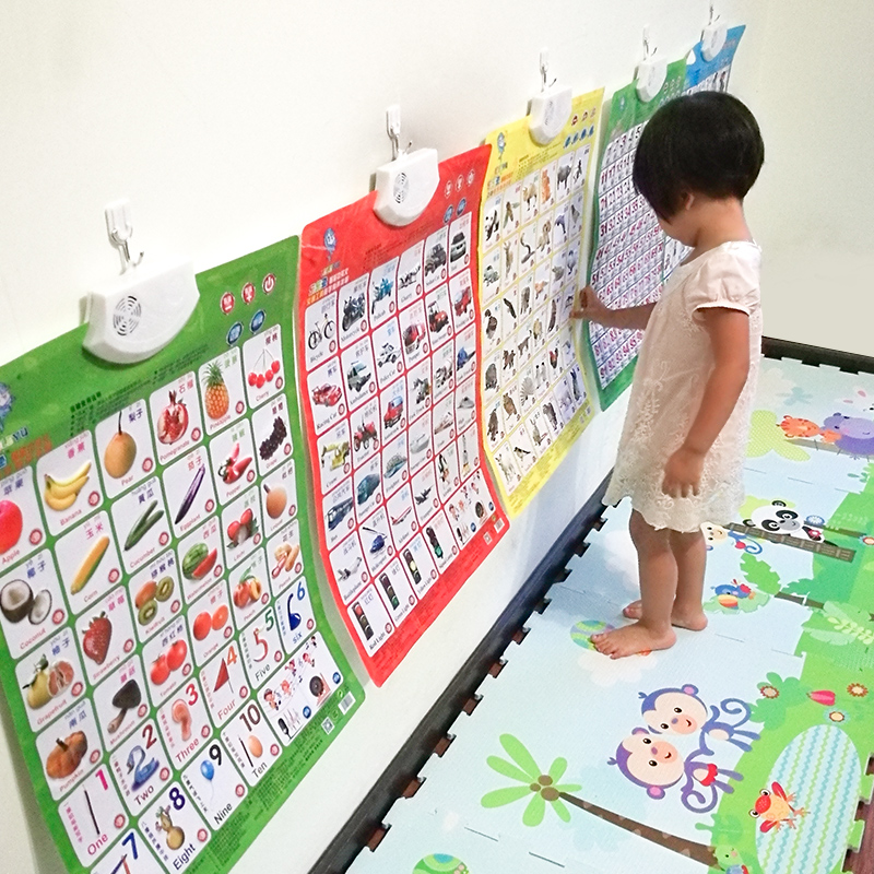汉语拼音有声挂图幼儿童认知启蒙早教发声宝宝看图识字玩具字母表