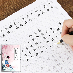 成人楷书硬笔练字帖纳兰性德饮水词簪花小楷钢笔字帖硬笔临摹描红