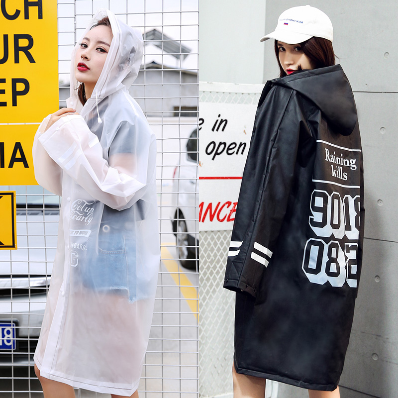 旅行透明雨衣女成人外套韩国时尚男长款潮牌户外骑行徒步雨披便携