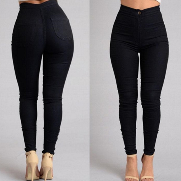 2018Fashion elastic jeans women leggings ladies jeans pants