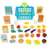 Just Like Home 35 Piece Shopping Basket - Blue by Toys R Us