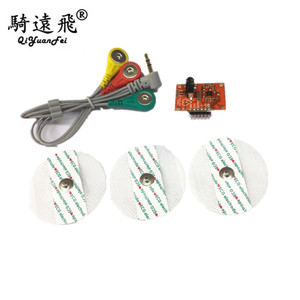脉搏心率监测器 ecg传感器 span class=h>模块 /span> 带电极线