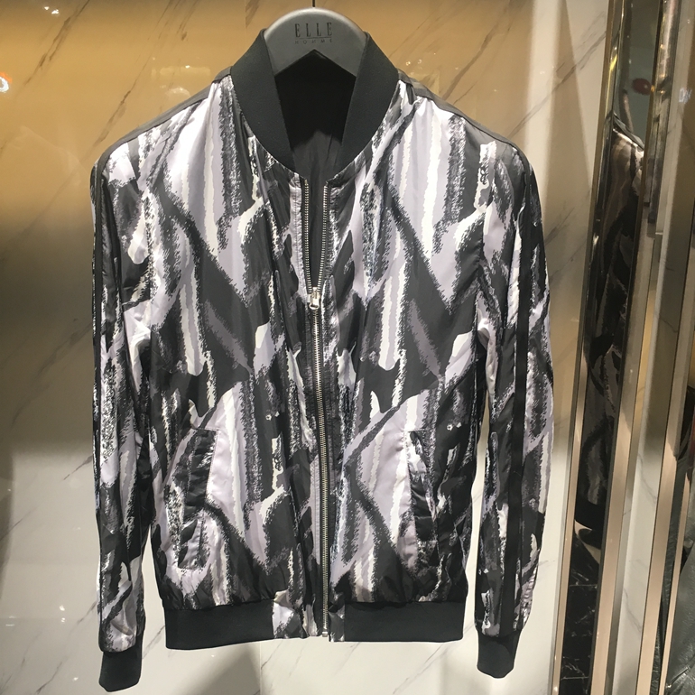 ELLE HOMME专柜正品2018年新款男装夹克外套 两面穿 816823019098