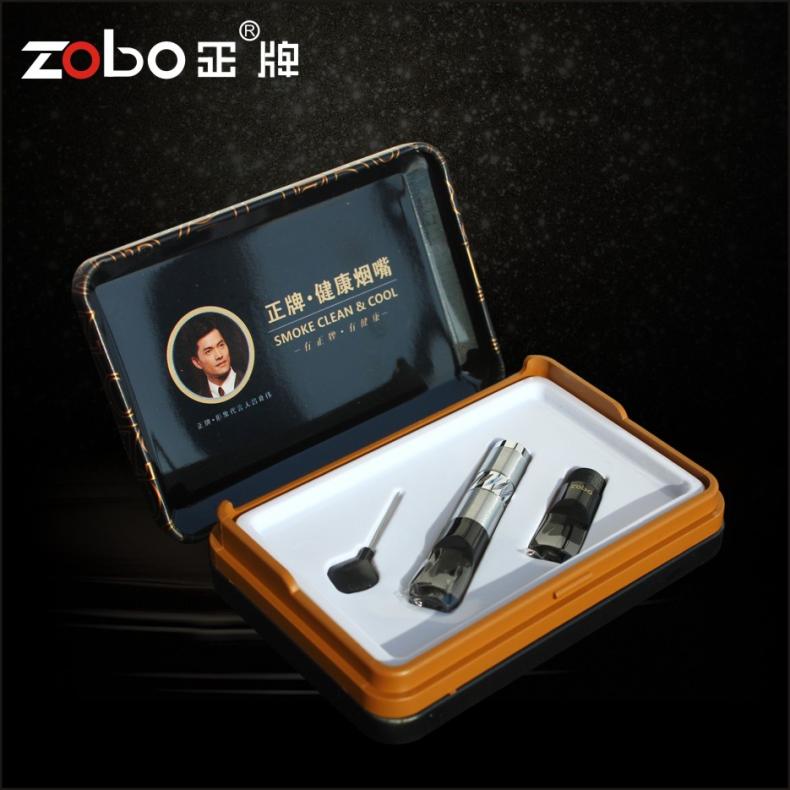 ZOBO正牌烟嘴 镀黄金循环型过滤烟嘴 过滤嘴 正品 可清洗ZB-056