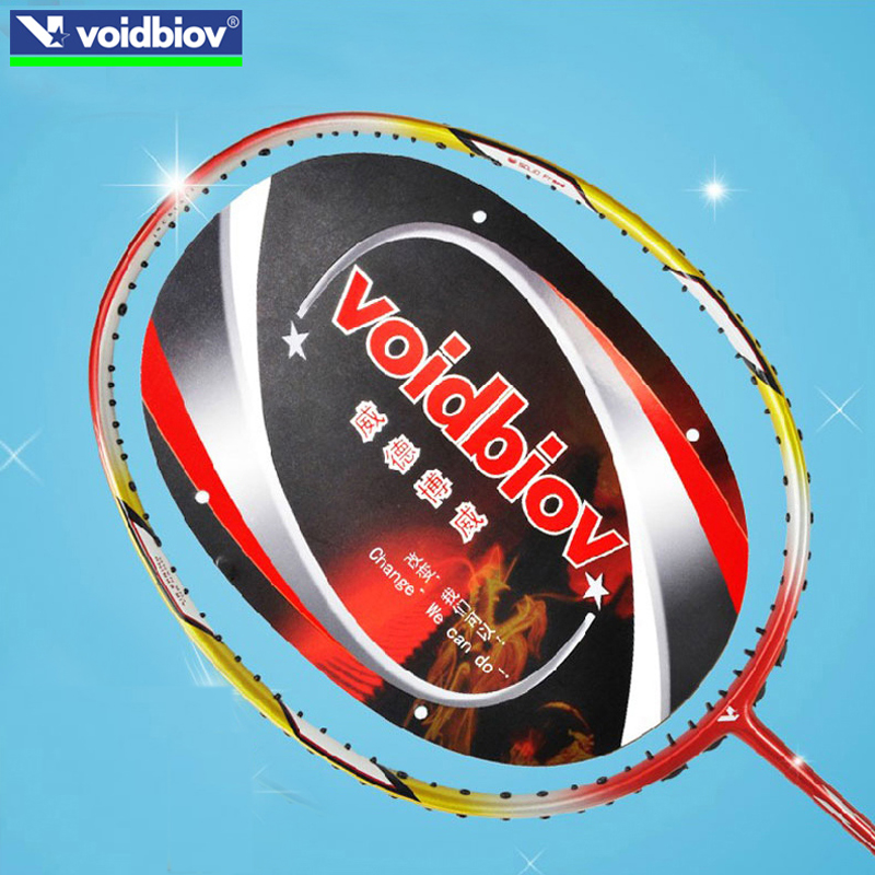 voidbiov羽毛球拍全碳素单拍耐用型YY弓箭D专业超轻可配男女情侣