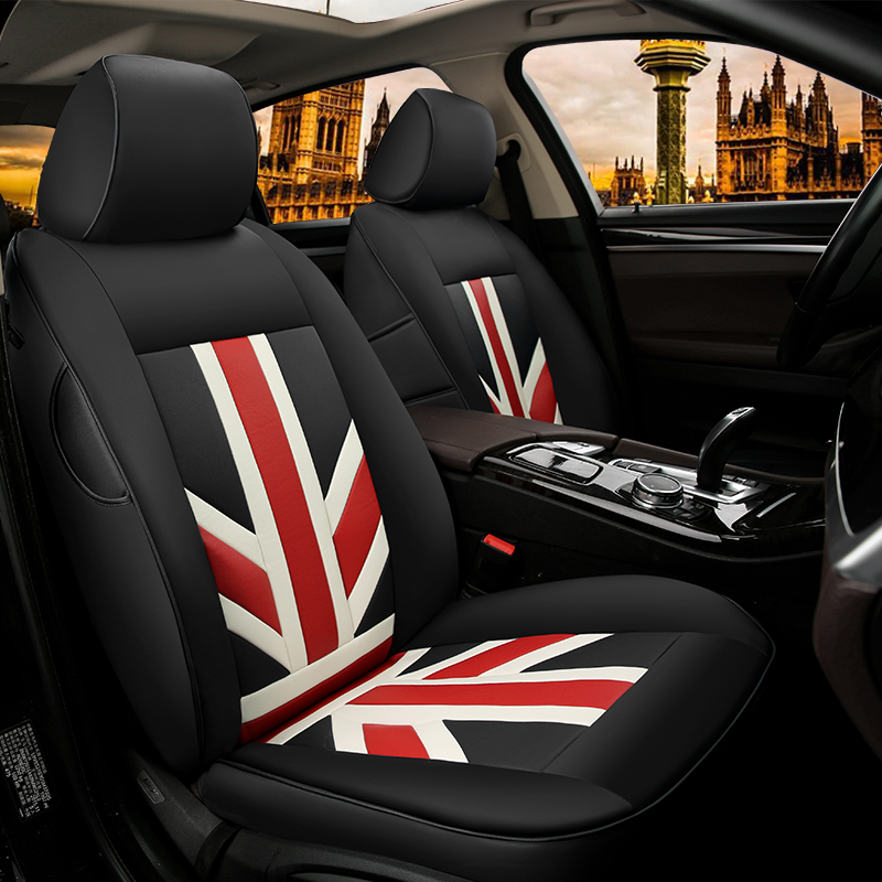 个性英国国旗汽车坐垫欧美英伦风米字旗四季通用座套全包围座椅套