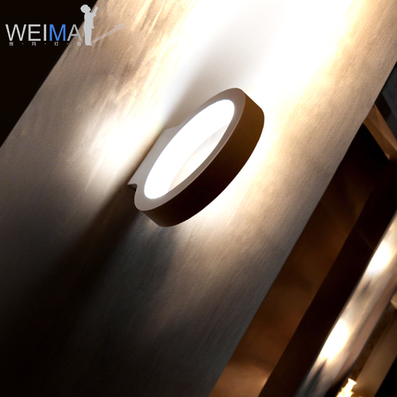维玛 现代简约LED圆形吸顶灯壁灯个性创意客厅书房灯具卧室灯饰