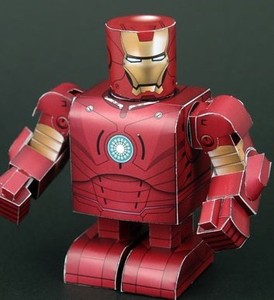 3d钢铁侠纸模型图片