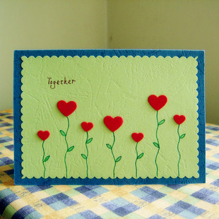【懒虫虫】0552together 手工贺卡 手绘 祝福卡 新年卡 特价