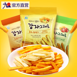 韩国九日土豆条54g*3膨化零食进口零食品薯条三口味任选