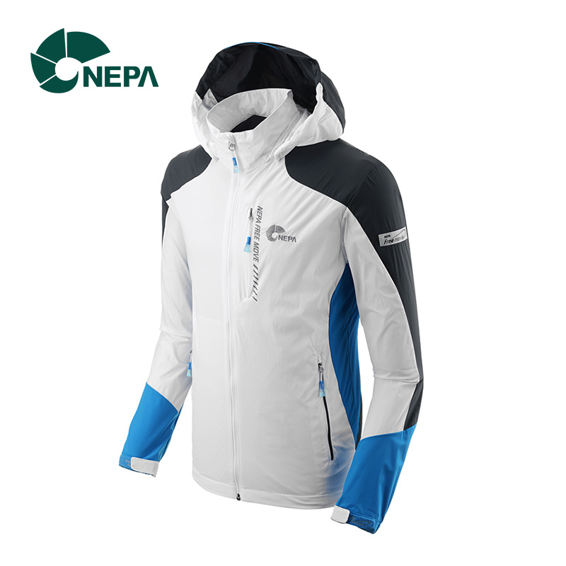 NEPA耐葩 男士户外运动夹克透气舒适修身皮肤风衣7C30600