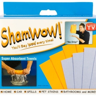 shamwow super absorbent towels 4 large - 4 small